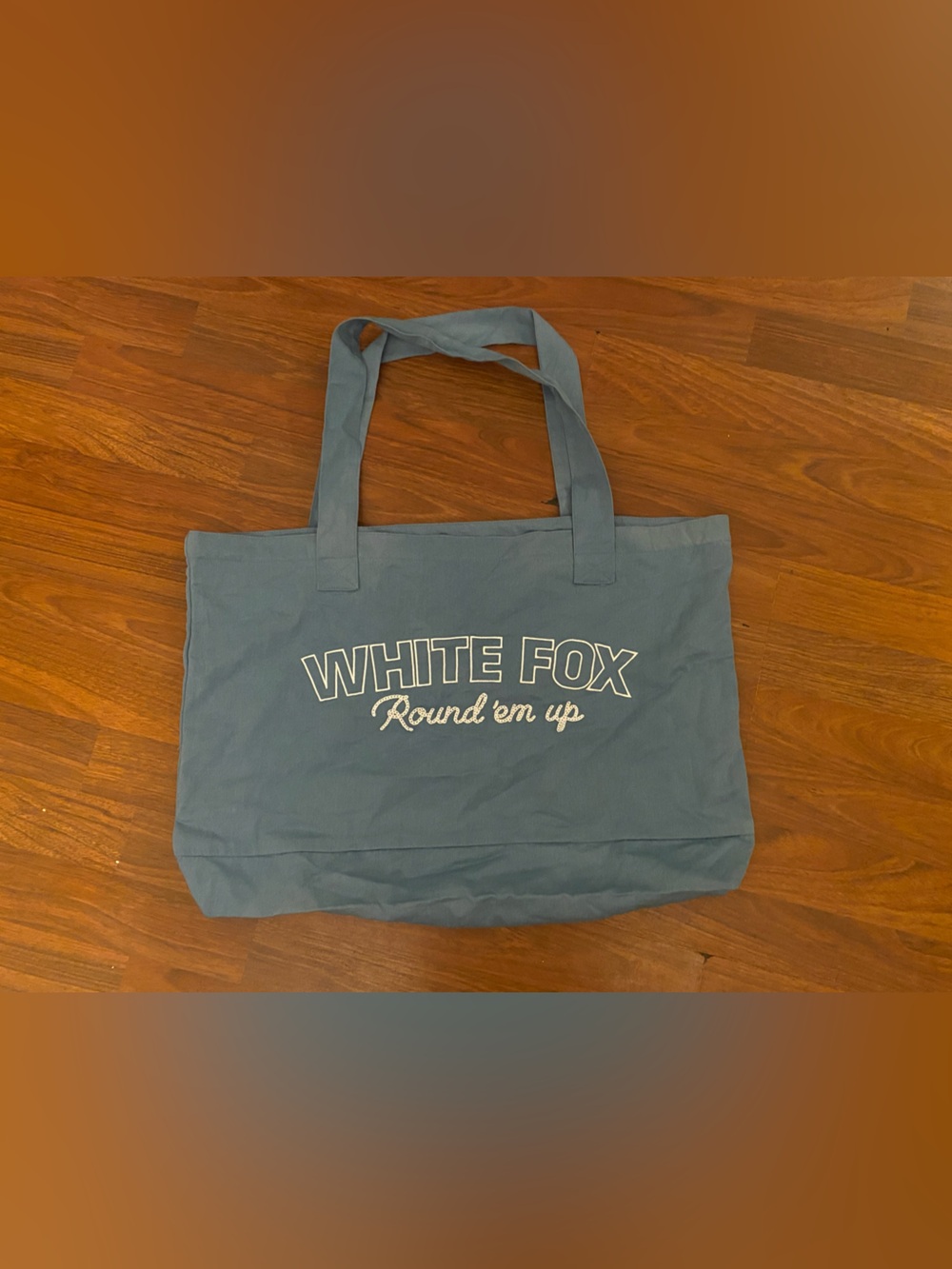 White Fox Tote Bag